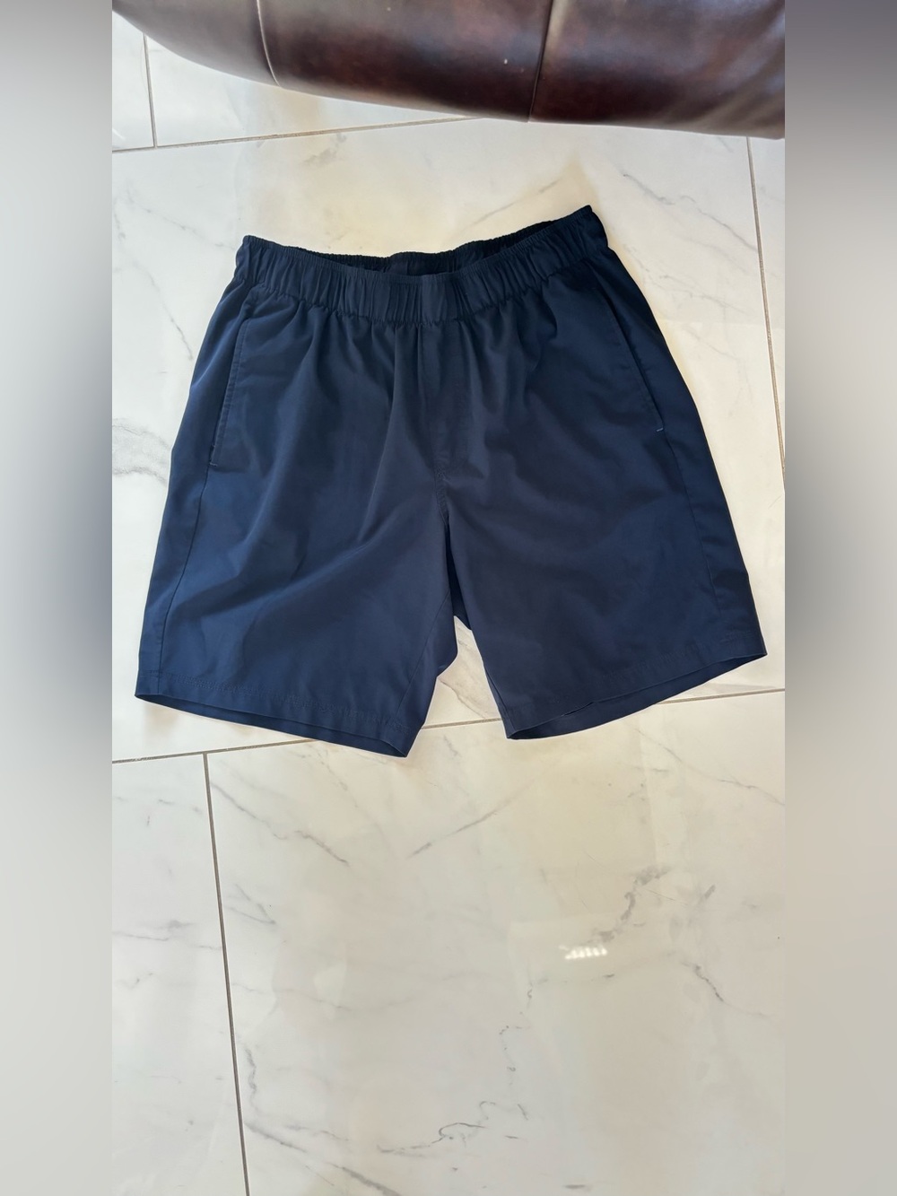 George Navy Athletic Elastic-Waist Shorts